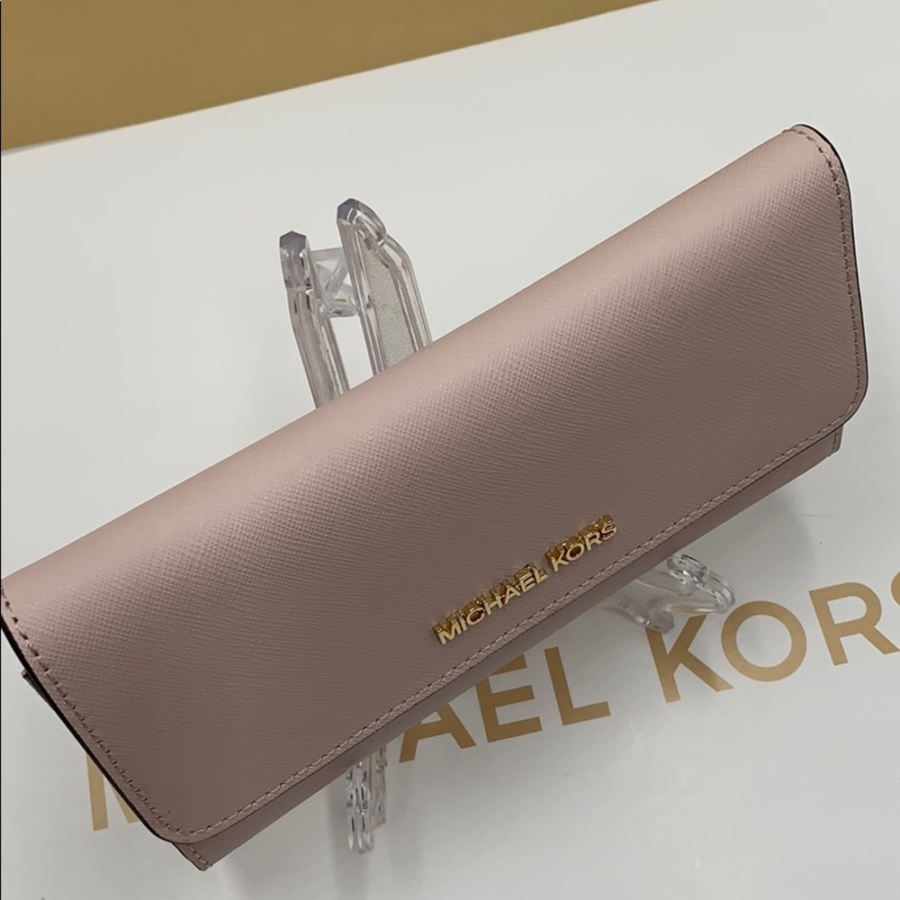 Michael Kors Jet Set Travel Lg Trifold Wallet - Picture 4 of 16